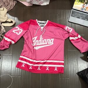 Pink Indiana Hockey Jersey